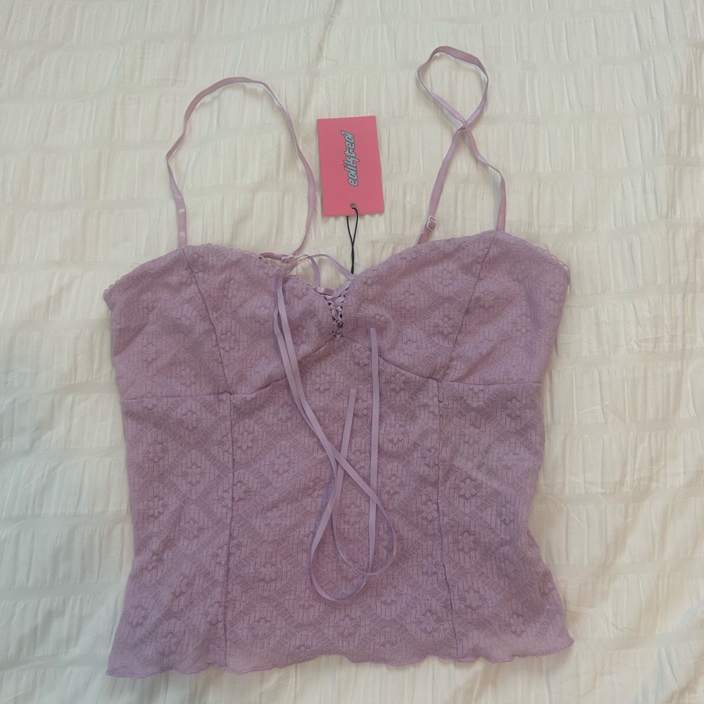 Edikted Lavender Lace Women’s Top